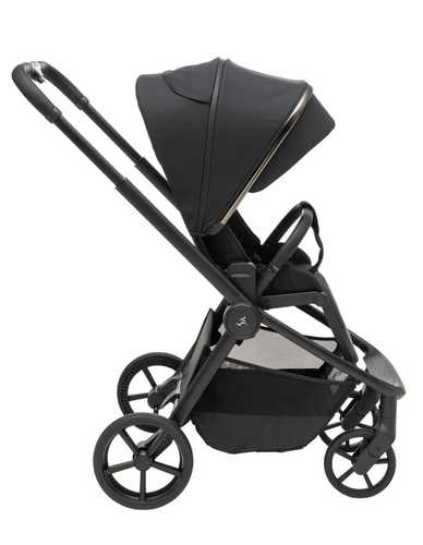 עגלת תינוק משולבת סיילו פלטיניום 2025 CIELO Platinum - שלדת כרום מושחר- ריפוד שחור ידית שחורה ספורטליין
