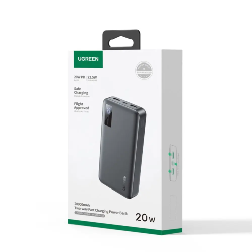 סוללת חרום UGREEN Nexode 20000mAh 20W PD שחור