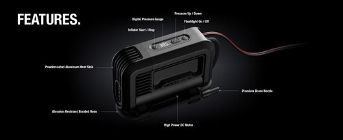 מדחס אויר 12V דיגיטלי עד 80PSI, חיבור מצת נוקו NOCO AIR 15