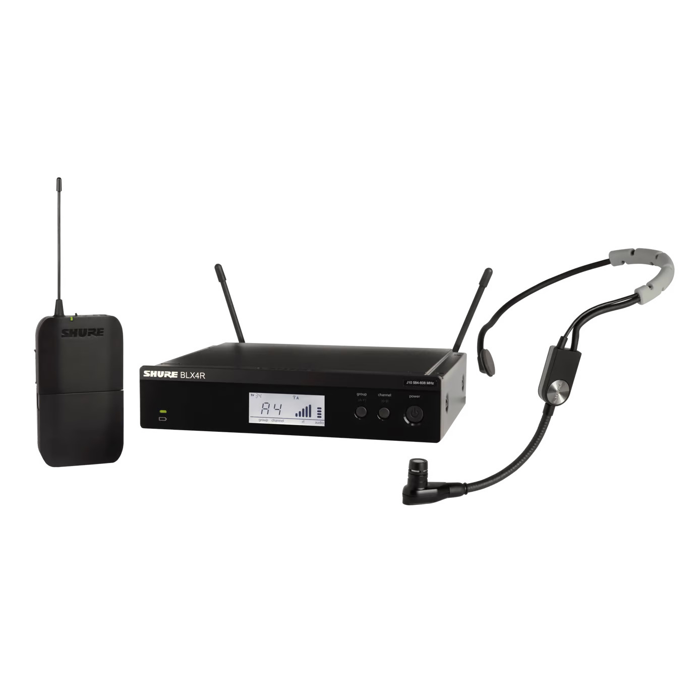 מערכת אלחוטית עם מיקרופון ראש Shure BLX14RE/SM35-G18