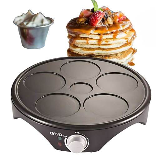 מכשיר פנקייק / חביתיות / קרפ משולב חשמלי DAVO DAV-129 דאוו