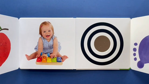 ספר מישוש וזמן בטן Tummy Time