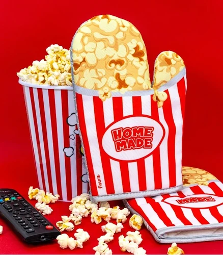 זוג כפפות מטבח פופקורן Popcorn