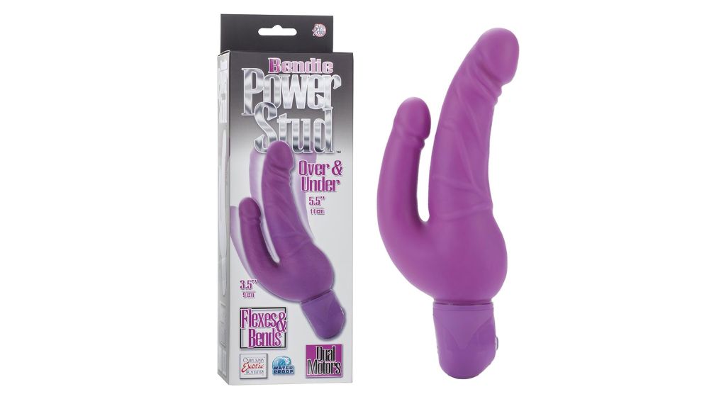 ויברטור סיליקון לחדירה כפולה Calexotics - Power Stud