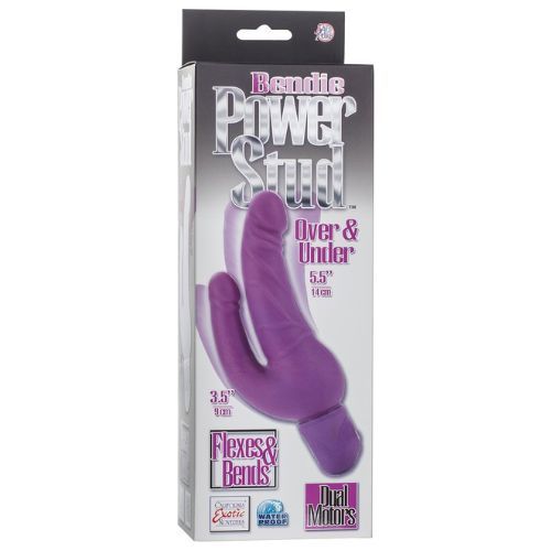 ויברטור סיליקון לחדירה כפולה Calexotics - Power Stud