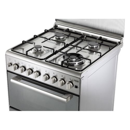 תנור משולב כיריים גז - 4 להבות Delonghi דגם DCS12EDX-IL נירוסטה  