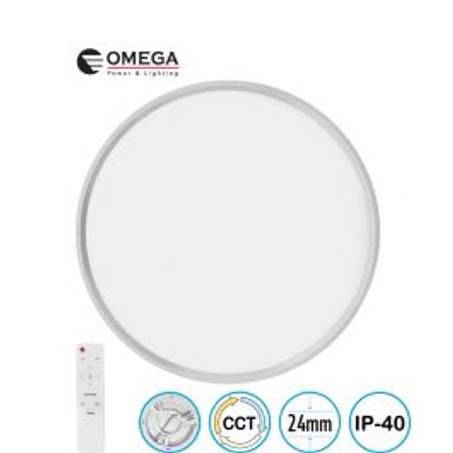 פאנל ELEMENT CCT לבן דק במיוחד כולל שלט 75W Omega