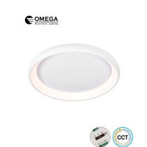 מנורת תקרה מנהטן 96W לבן CCT Omega