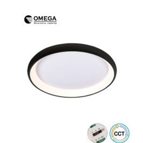 מנורת תקרה מנהטן 96W שחור CCT Omega