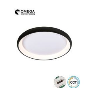 מנורת תקרה מנהטן 96W שחור CCT Omega