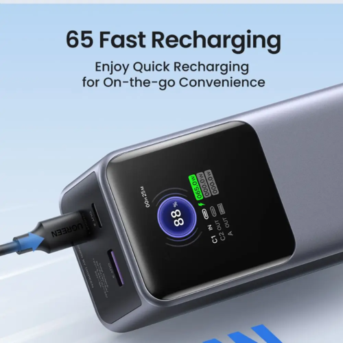 סוללת גיבוי ו Ugreen Power Bank Nexode 25000mAh PD 200W שחור