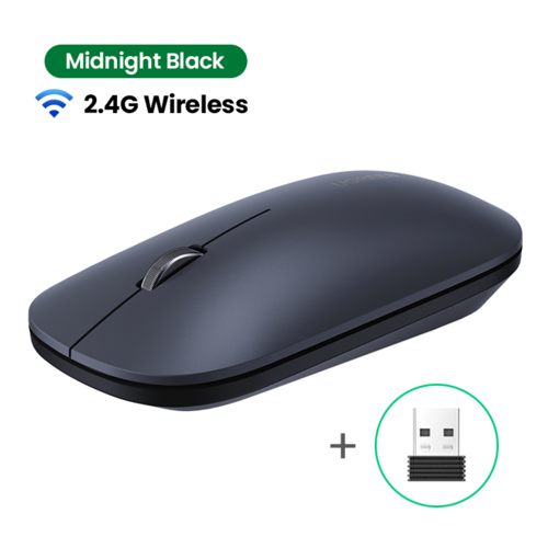 עכבר אלחוטי 2.4GHz נייד שחור