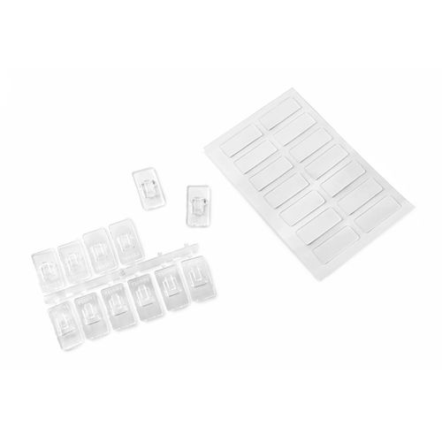 קולב הדבקה 2107 שקוף 20x10x5mm