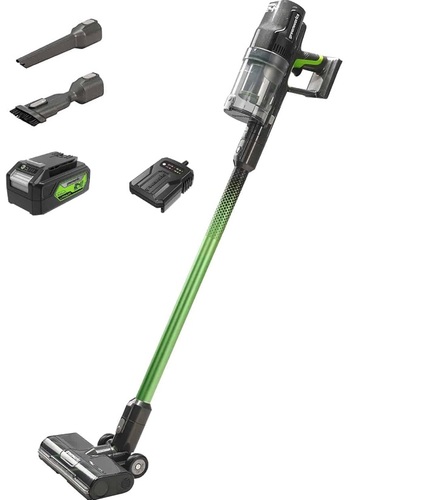 שואב אבק נטען GREENWORKS 24V דגם 99780-1-2 עם מנוע 500W, כוח יניקה 170AW, סוללת 4 אמפר ומסנן HEPA איכותי, במשקל קל של 3.1 ק