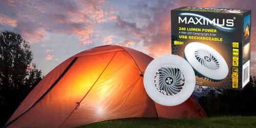 מאורר קמפינג נייד נטען USB תוצרת MAXIMUS