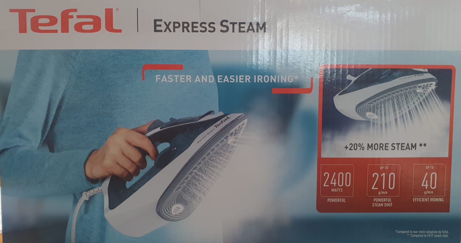 מגהץ אדים מבית TEFAL טפאל דגם FV2831