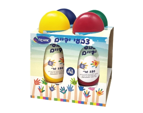 סט 4 צבעי ידיים - 150 גרם