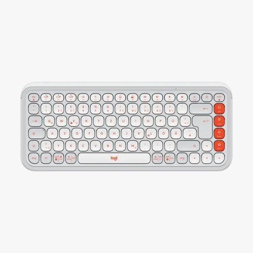 מקלדת אלחוטית  LOGITECH POP ICON KEYS - צבע לבן