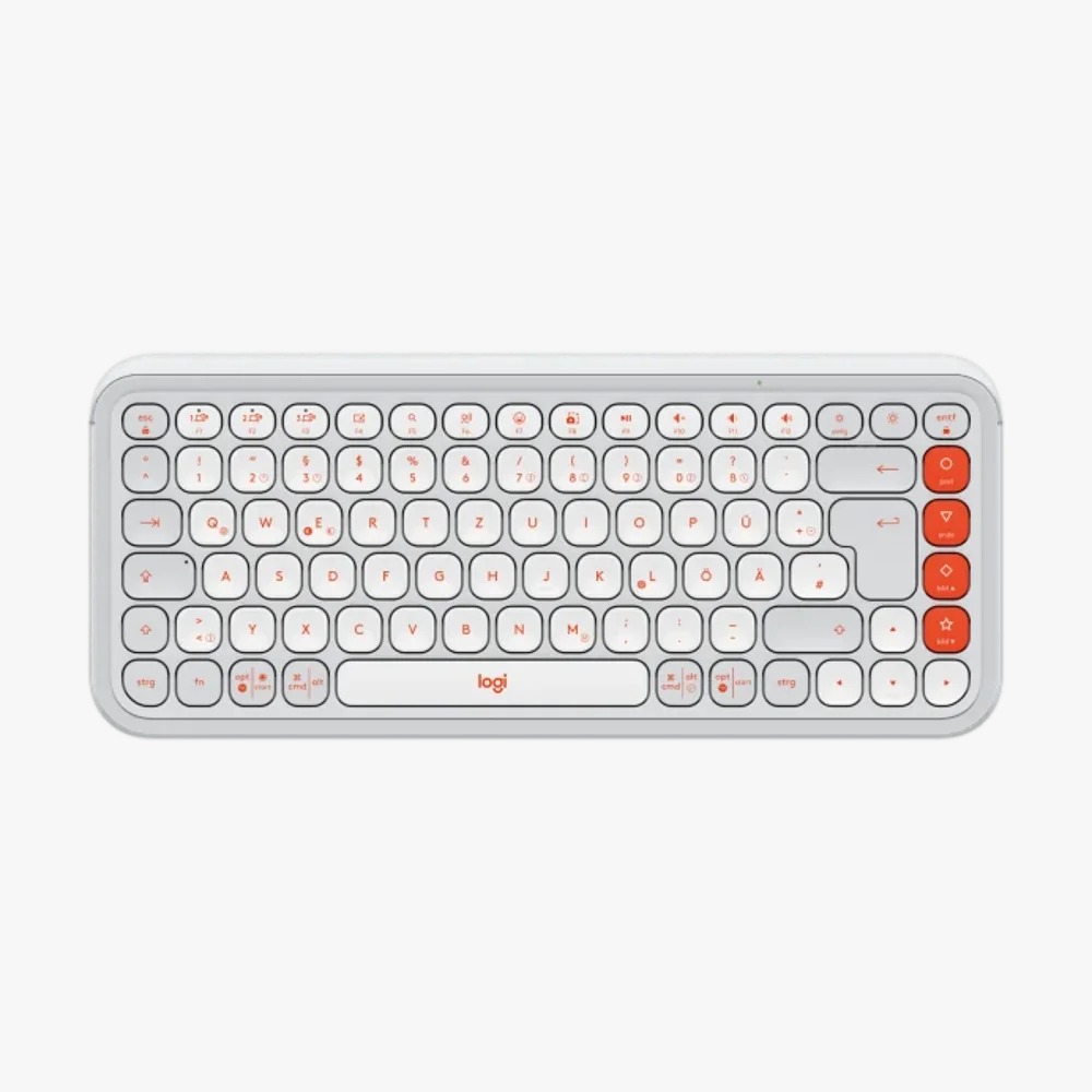 מקלדת אלחוטית  LOGITECH POP ICON KEYS - צבע לבן