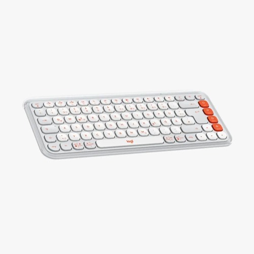 מקלדת אלחוטית  LOGITECH POP ICON KEYS - צבע לבן
