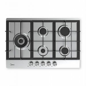כיריים גז 5 מבערים Midea מידאה 75SP005-SS נירוסטה