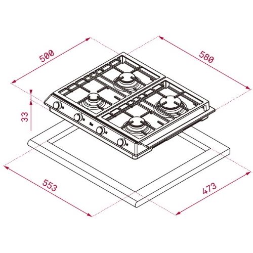 ‏כיריים גז Teka EX6014G