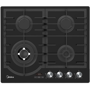 כיריים גז 4 להבות זכוכית כולל טיימר דיגיטלי Midea מידאה 60GH096