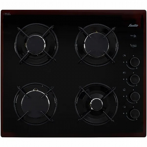 כיריים גז זכוכית 60 ס''מ SAUTER SHG870B סאוטר שחור תוצרת צרפת