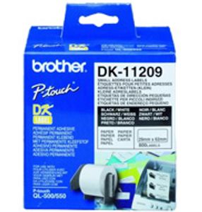 גליל מדבקות נייר מקורי BROTHER DK11209 