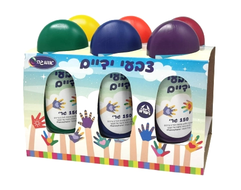 סט 6 צבעי ידיים - 150 גרם