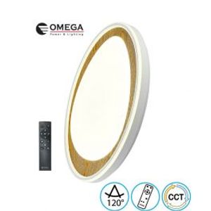 צמוד תקרה DROP CCT 100W כולל שלט Omega