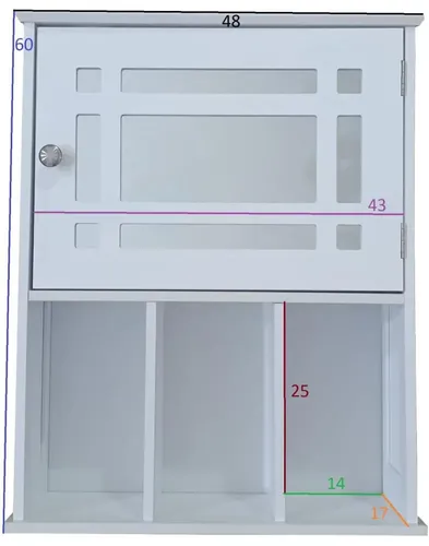ארון תלייה אחסון אלגנטי מאחורי דלת(SRG13)