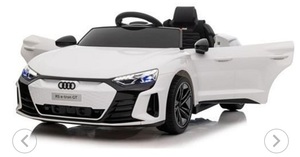 מכונית לילדים ממונעת AUDI ספורט 24 V דגם -ETRON GT לבן, מבצע!