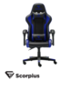 כיסא גיימינג SCORPIUS LIFE בצבע שחור וכחול 