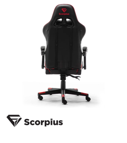 כיסא גיימינג SCORPIUS LIFE בצבע שחור ואדום