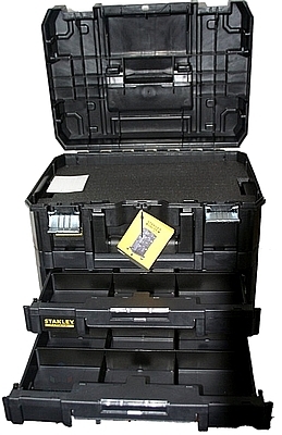 ארגז עם 2 מגירות שטוחות 21.5 ליטר STANLEY TSTAK PRO-STACK