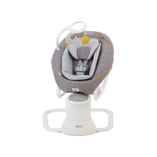 נדנדה חשמלית לתינוק משולבת טרמפולינה All Ways Soother עם 8 מצבי נידנוד ושני כיוונים - צבע Stargazer