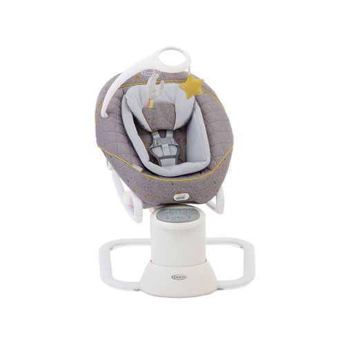 נדנדה חשמלית לתינוק משולבת טרמפולינה All Ways Soother עם 8 מצבי נידנוד ושני כיוונים - צבע Stargazer