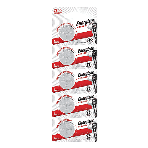 מארז של 5 סוללת כפתור Energizer CR2032 Lithium 3.0V
