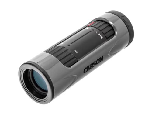 משקפת חד עינית עם זום 7-21X21 - CARSON עם חור הברגה לחצובה