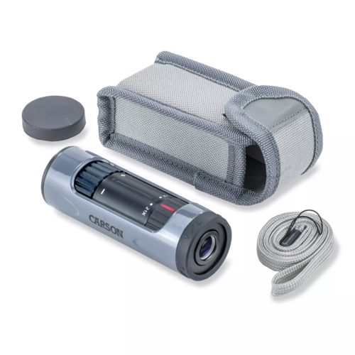 משקפת חד עינית עם זום 7-21X21 - CARSON עם חור הברגה לחצובה