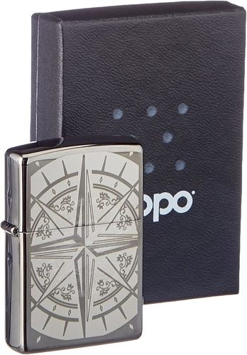 מצית זיפו - מצפן קרח שחור - ZIPPO