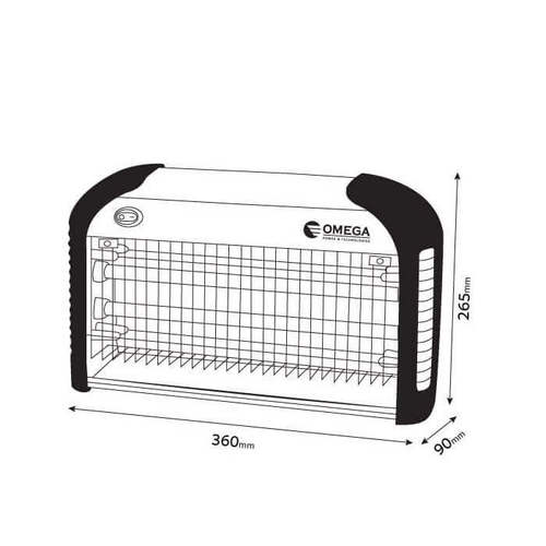קטלן 2*8 אומגה מכני איכותי נחושת OMEGA IK206-2x8W 