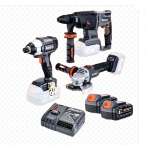 סט 3 כלים נטענים  BRUSHLESS 102705-005 18V + ארגזים מודולריים HUNTER