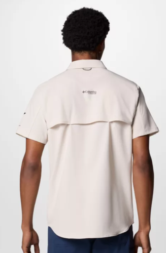 חולצה קצרה לגבר SUMMIT VALLEY WOVEN SS בז - Columbia