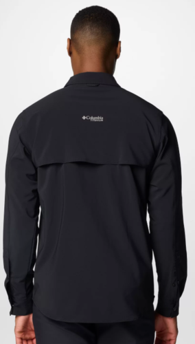 חולצה ארוכה לגבר SUMMIT VALLEY WOVEN SS שחור - Columbia