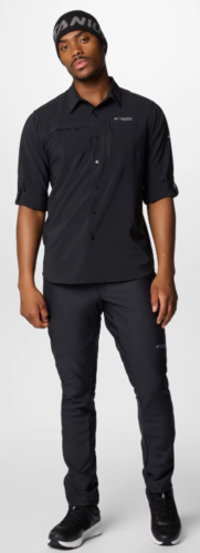 חולצה ארוכה לגבר SUMMIT VALLEY WOVEN SS שחור - Columbia