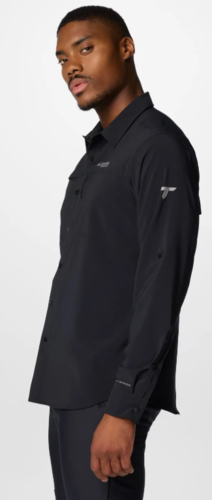 חולצה ארוכה לגבר SUMMIT VALLEY WOVEN SS שחור - Columbia