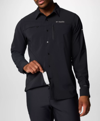 חולצה ארוכה לגבר SUMMIT VALLEY WOVEN SS שחור - Columbia