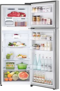 מקרר מקפיא עליון 395 ליטר LG GR-B445XE נירוסטה מוברשת אל ג'י
